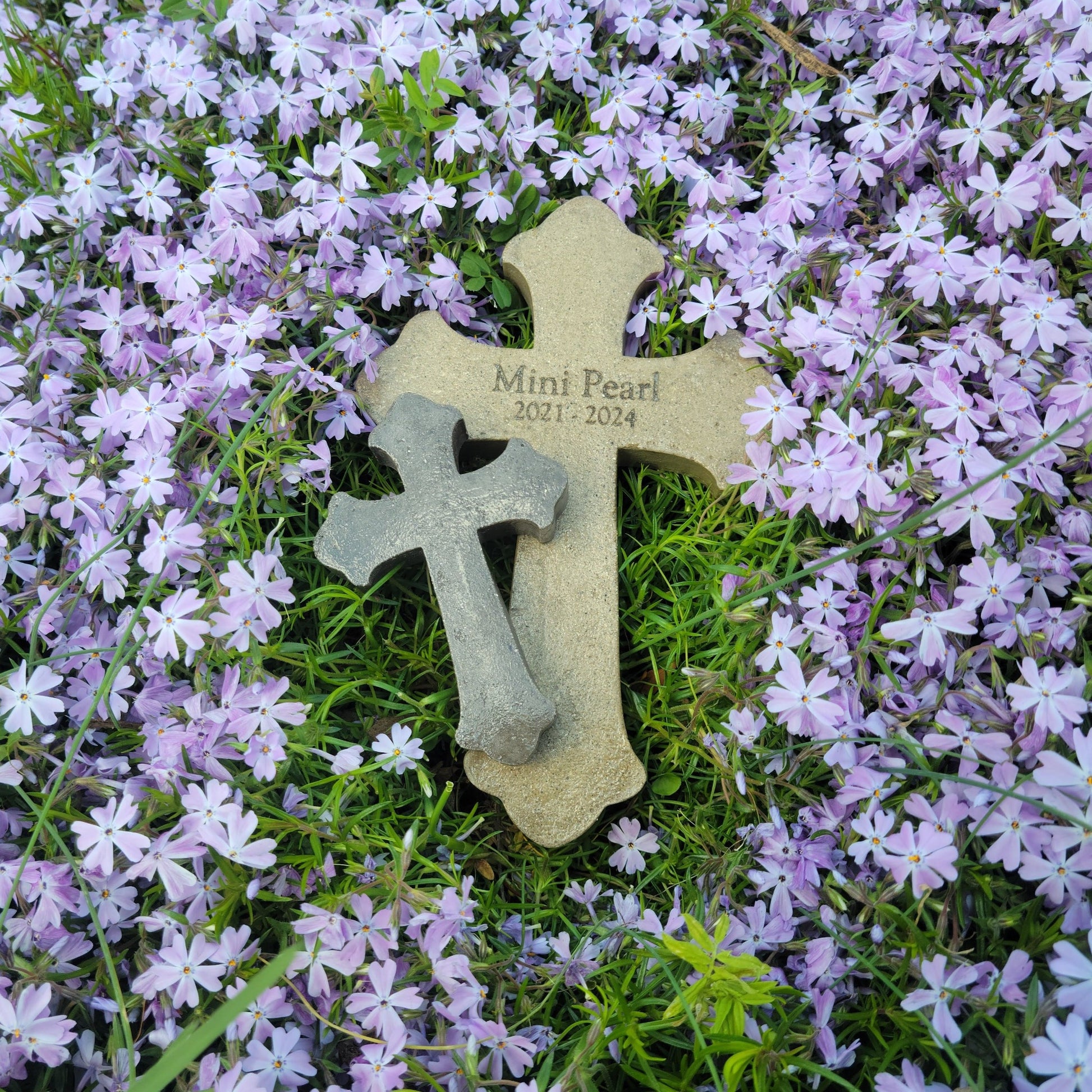 Pet Cremation Memorial Cross. Memorial Cross. Cremation Art Cross.