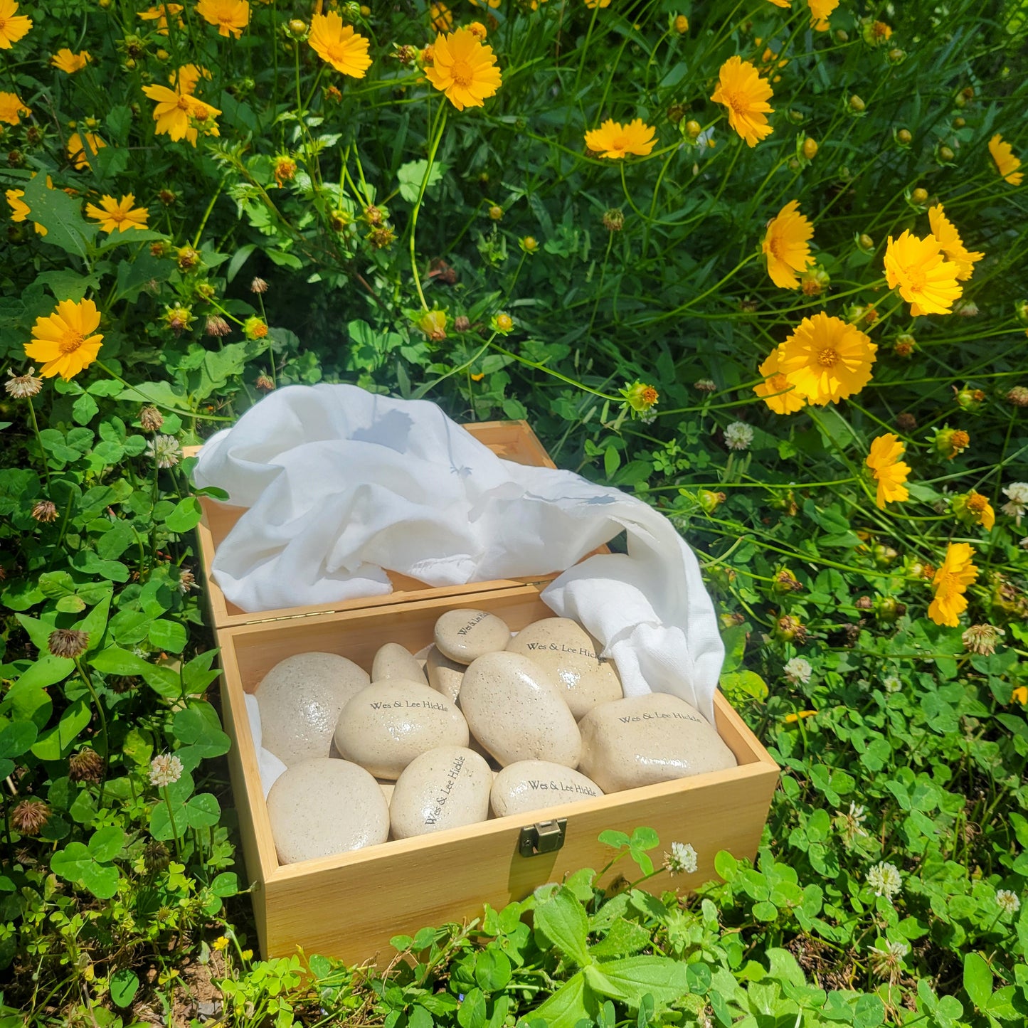 "Together Forever" | Cremation Stones from 2 People's Ashes Combined